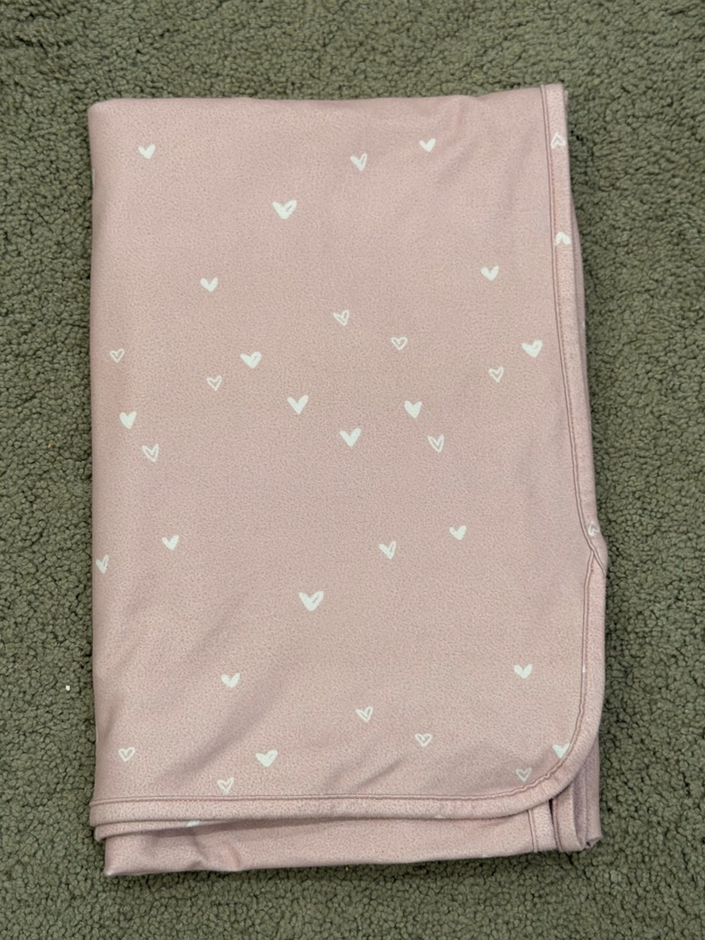 Caden Lane Tiny Hearts in Dusty Pink Blanket